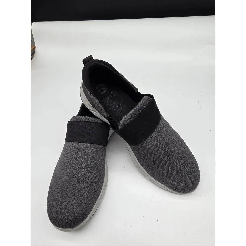 Ryka Shoes Faye Size 10 Gray Slip On Sneakers Comfort Shoes